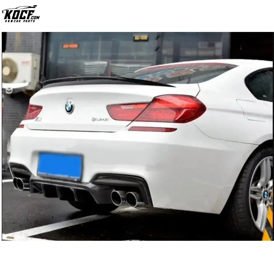 2014-2017 MP style Carbon Fiber Rear Bumper Lip Diffuser Lip For BMW F06 F12 F13 M6 Coupe Sedan