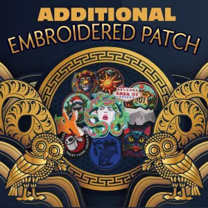Additional CUSTOM Patch - Up To 11" - Your Own Artwork - Up to 10 Colors - a USA Company - Embroidered Appliques for Clothing Vest Jacket Uniform Cosplay - Personalized Business Logos (Copy)