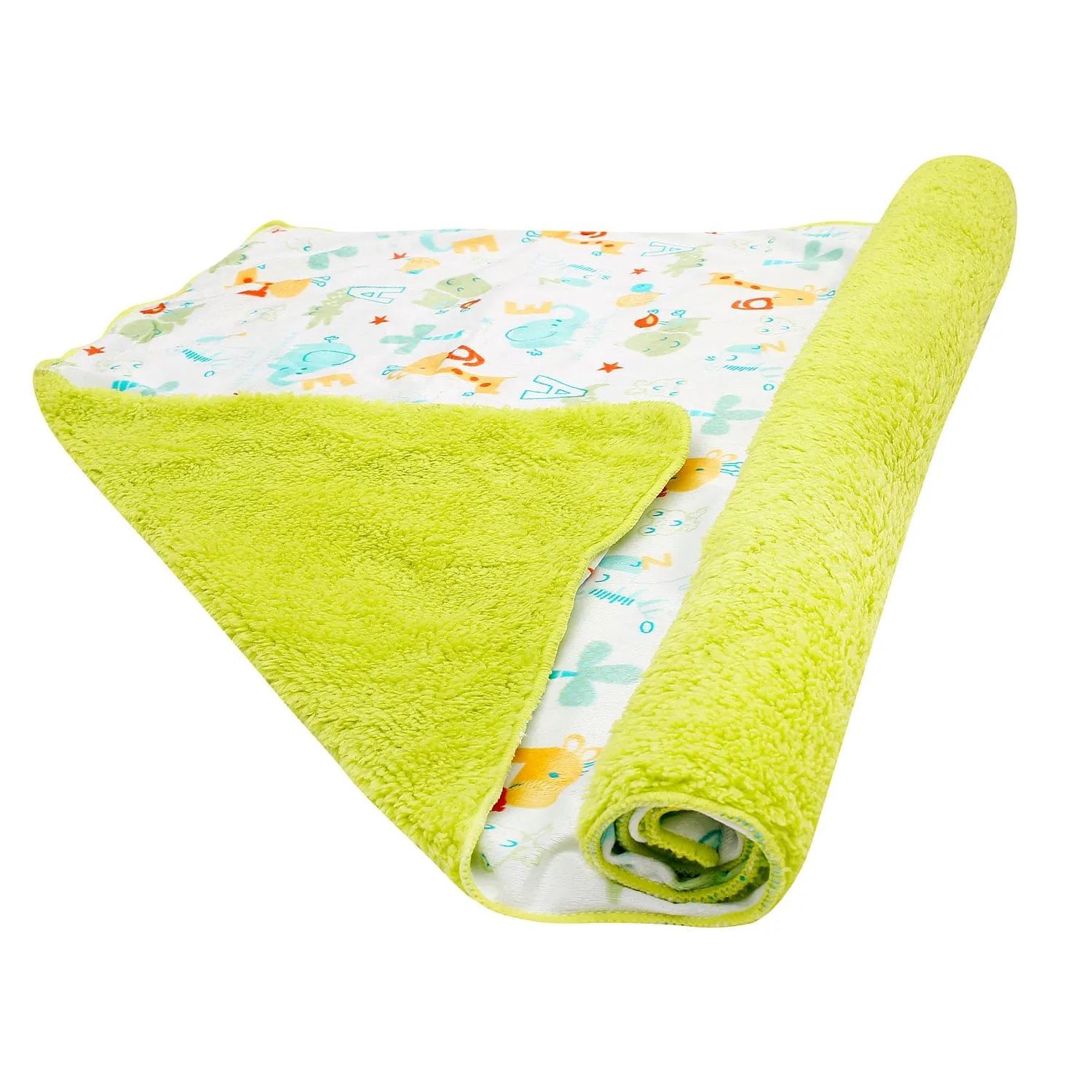 Animal Green And White Blanket