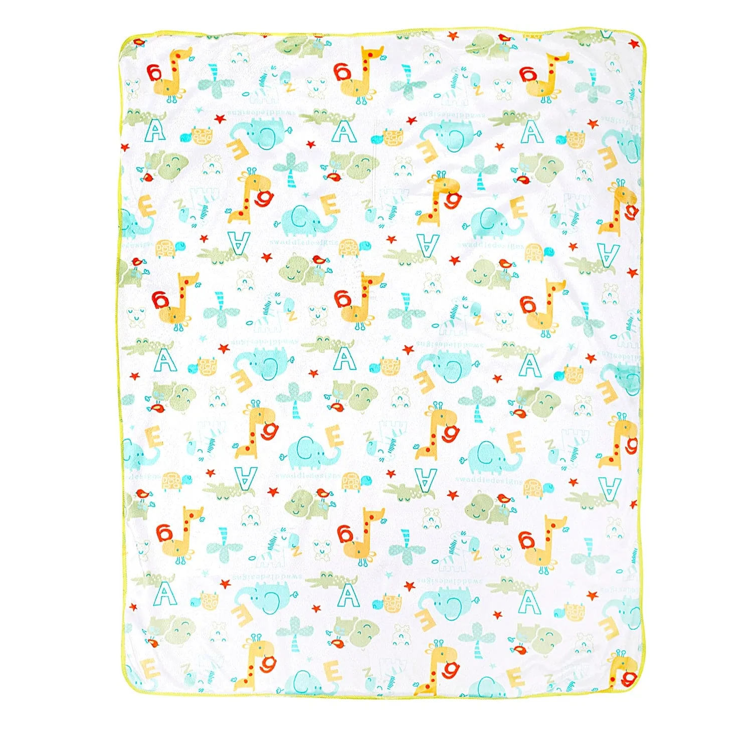 Animal Green And White Blanket