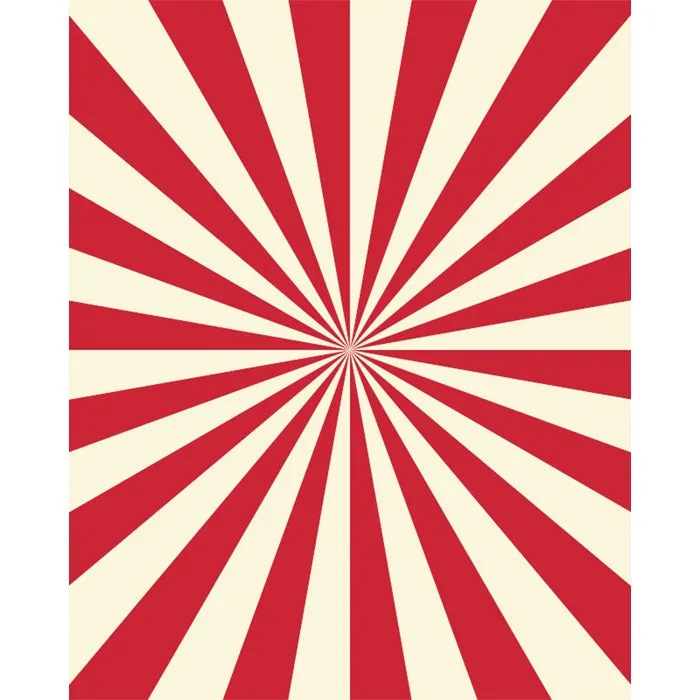 Circus Stripes Printed Backdrop