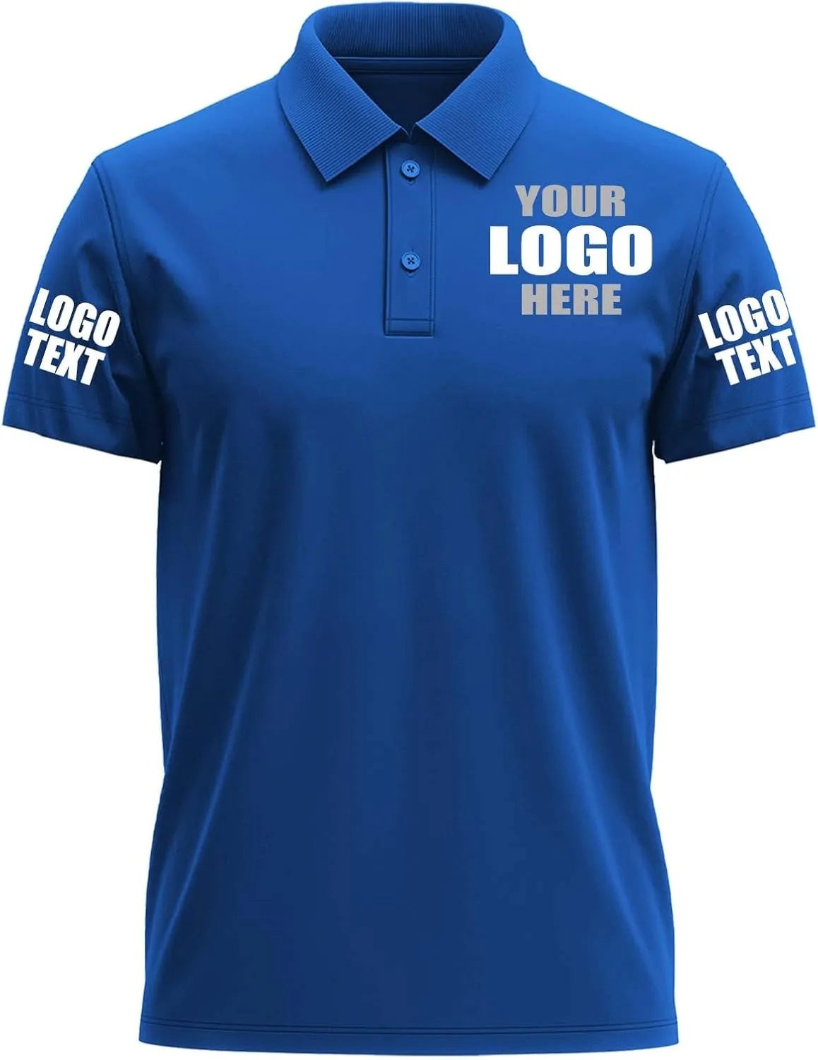 Custom Polo Shirts Desgin Your Own Text/Logo/Photo Personalized Golf Work Polo Customized FrontBack Embroidered Print