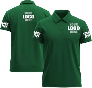 Custom Polo Shirts Desgin Your Own Text/Logo/Photo Personalized Golf Work Polo Customized FrontBack Embroidered Print