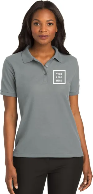Custom Polo Shirts for Women Personalized Design Your Own Text Logo Name Embroidered Pique Blend Golf Shirt