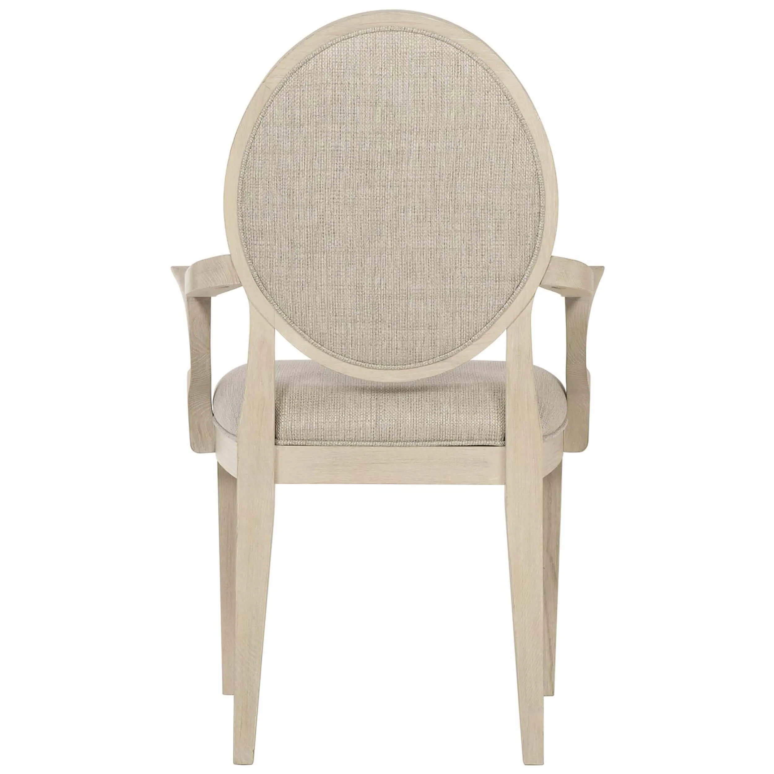 East Hampton Arm Chair, Cerused Linen, Set of 2