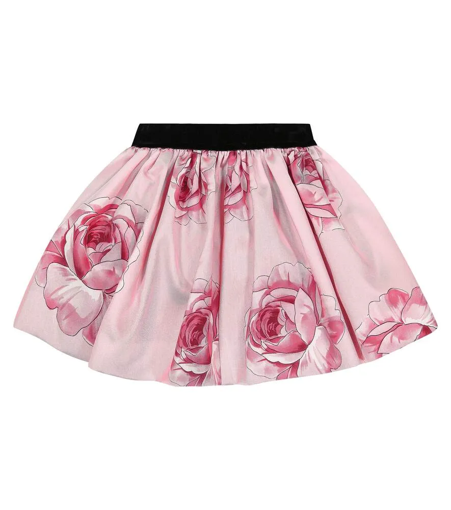 Floral skirt Monnalisa, pink