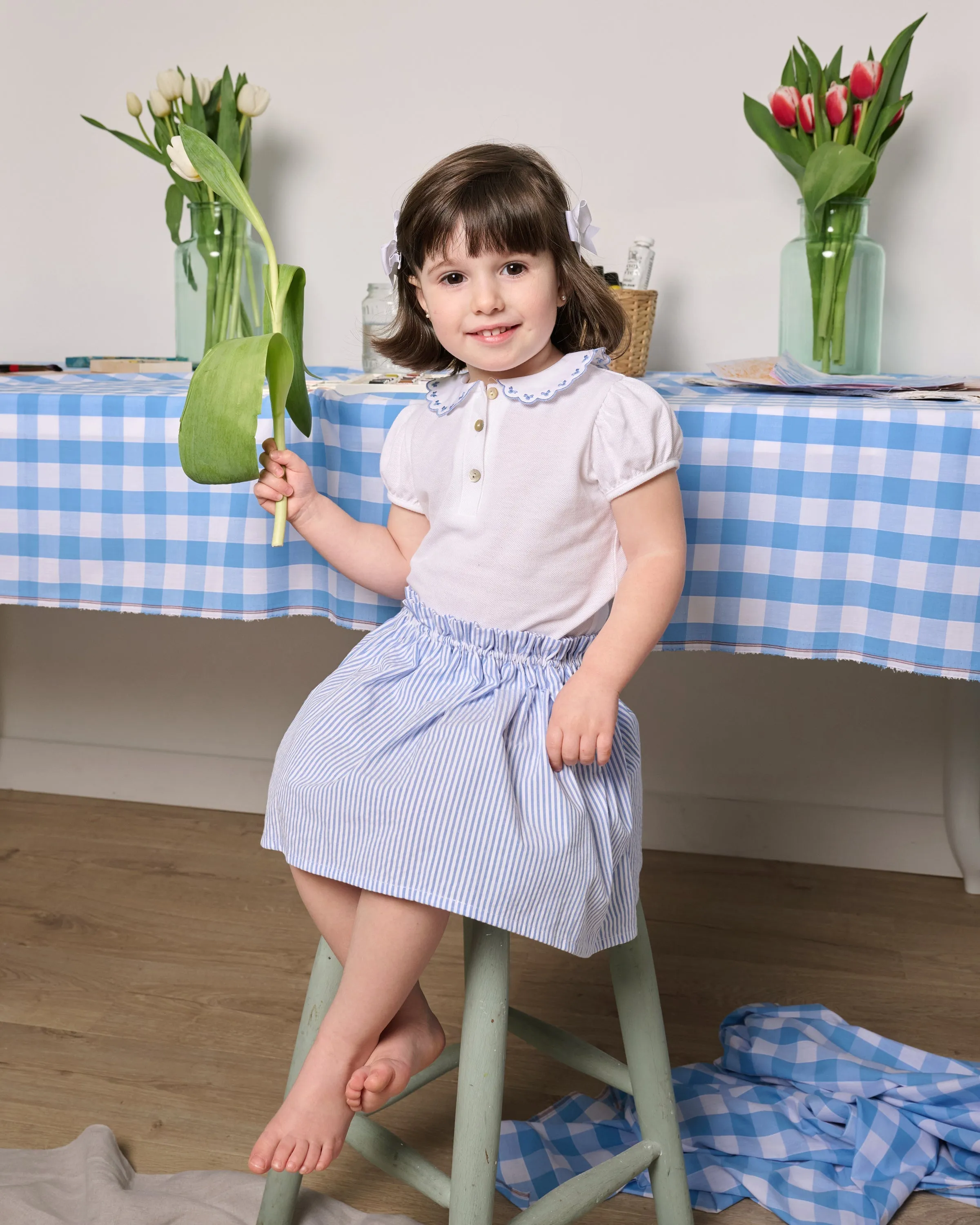 Giorgio Skirt - Blue Stripes