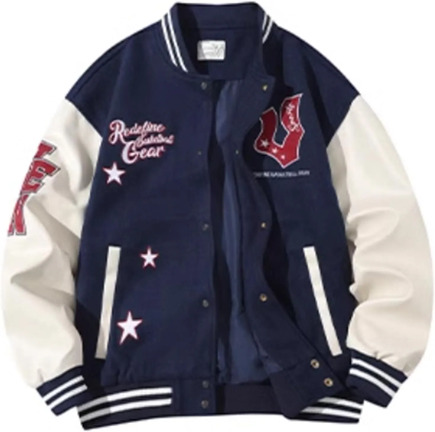 Men's Varsity Jacket Baseball Jacket Vintage Sweatshirt Casual Streetwear Embroidery Coats Women