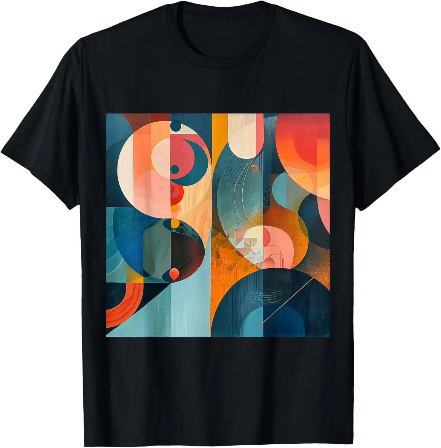modern abstract pattern art design, Boho Abstract Geometric T-Shirt