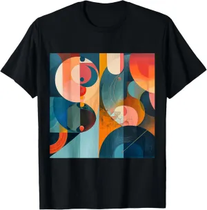 modern abstract pattern art design, Boho Abstract Geometric T-Shirt