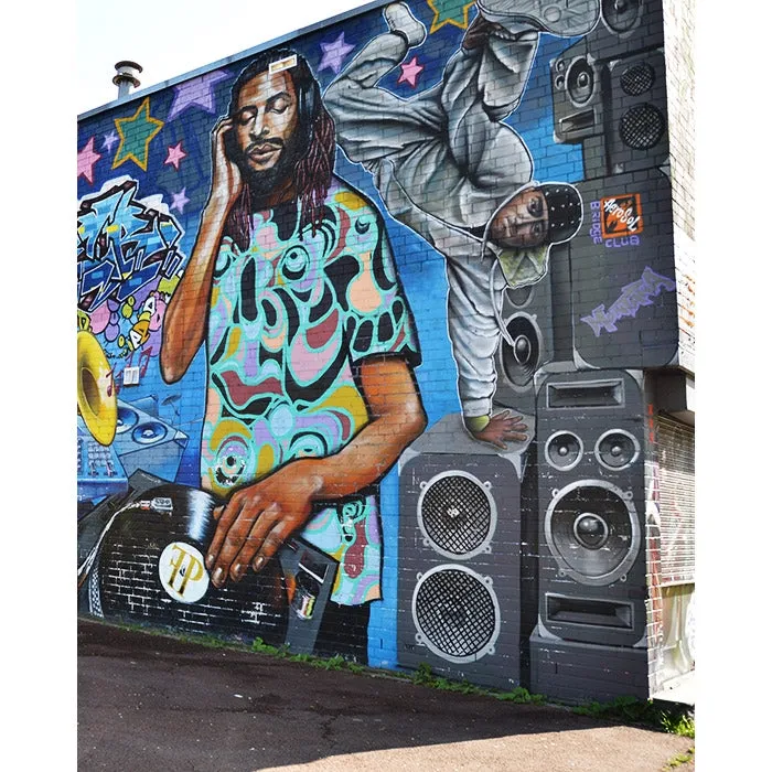 Music Mural Printed Backdrop