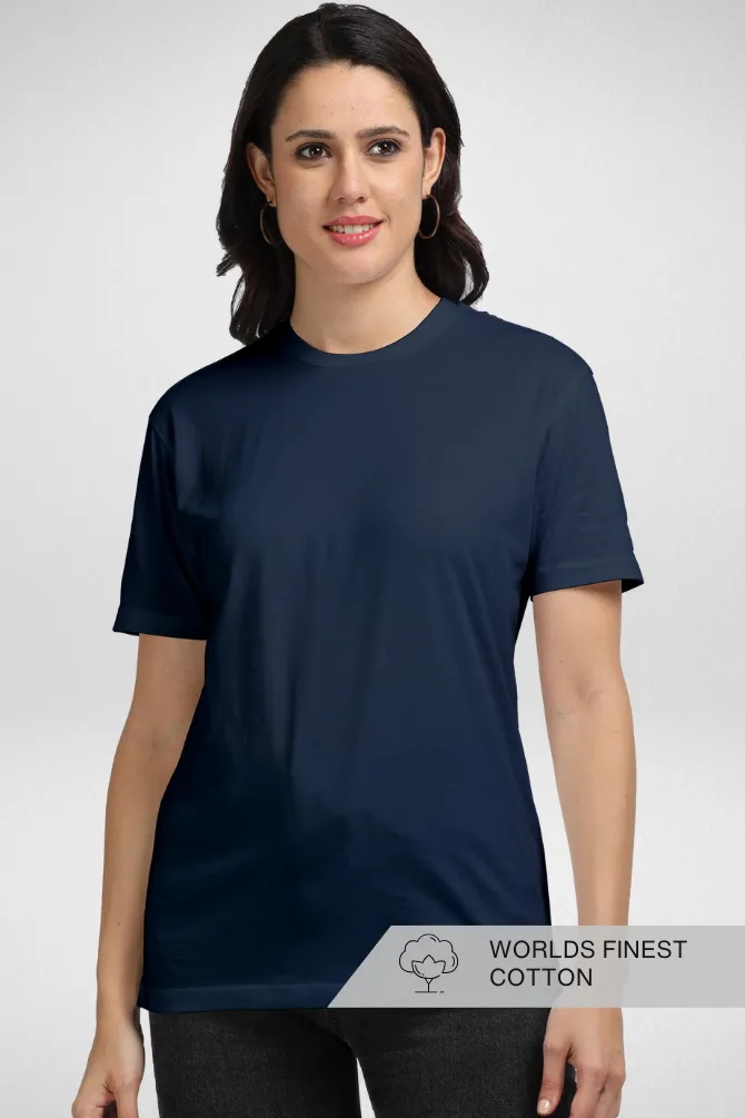Navy Blue Supima Cotton T-shirt for women