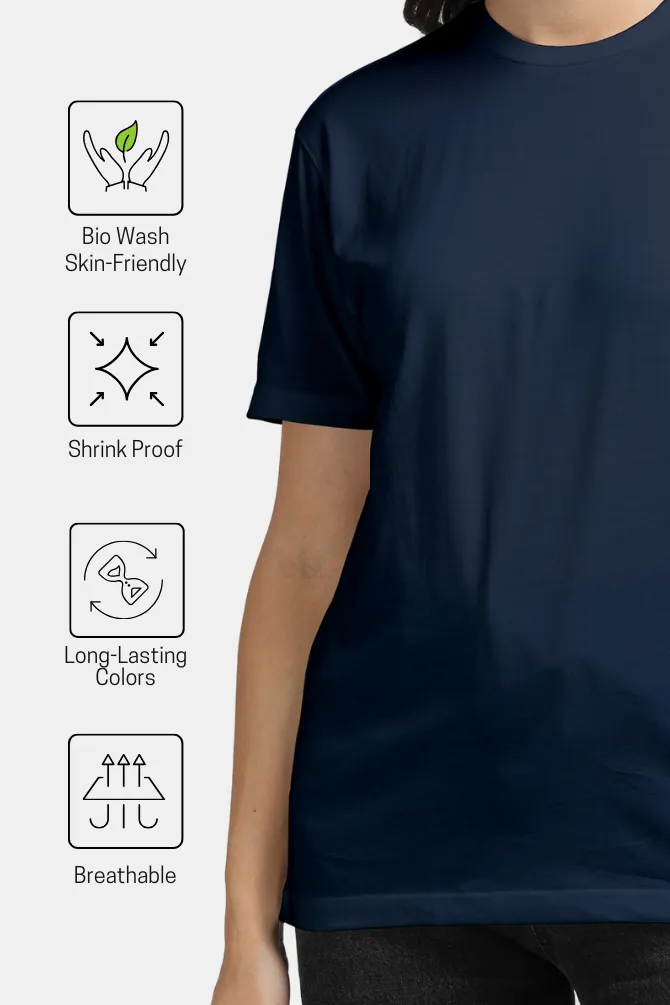 Navy Blue Supima Cotton T-shirt for women