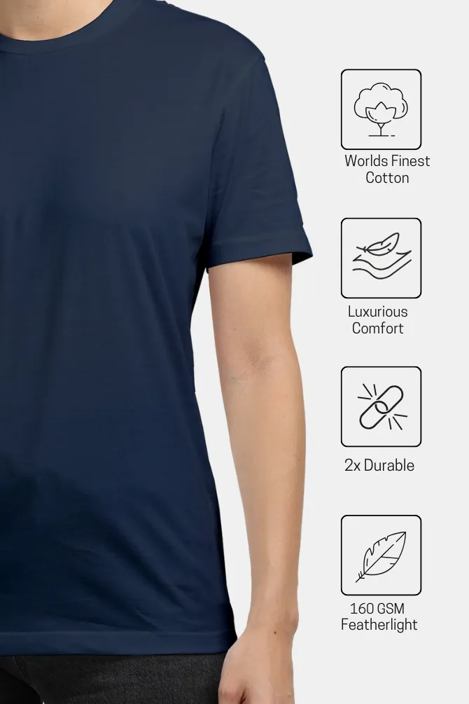 Navy Blue Supima Cotton T-shirt for women
