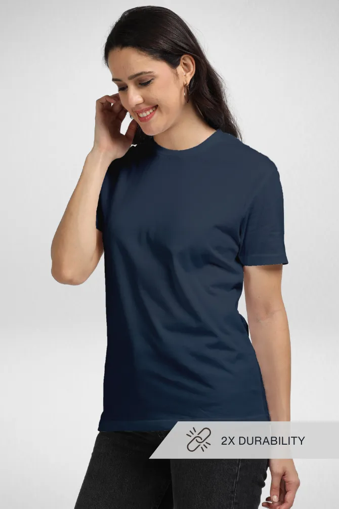 Navy Blue Supima Cotton T-shirt for women