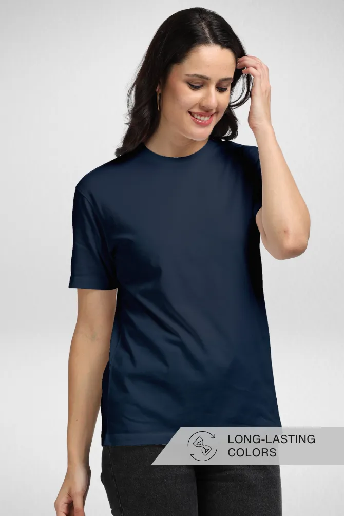 Navy Blue Supima Cotton T-shirt for women