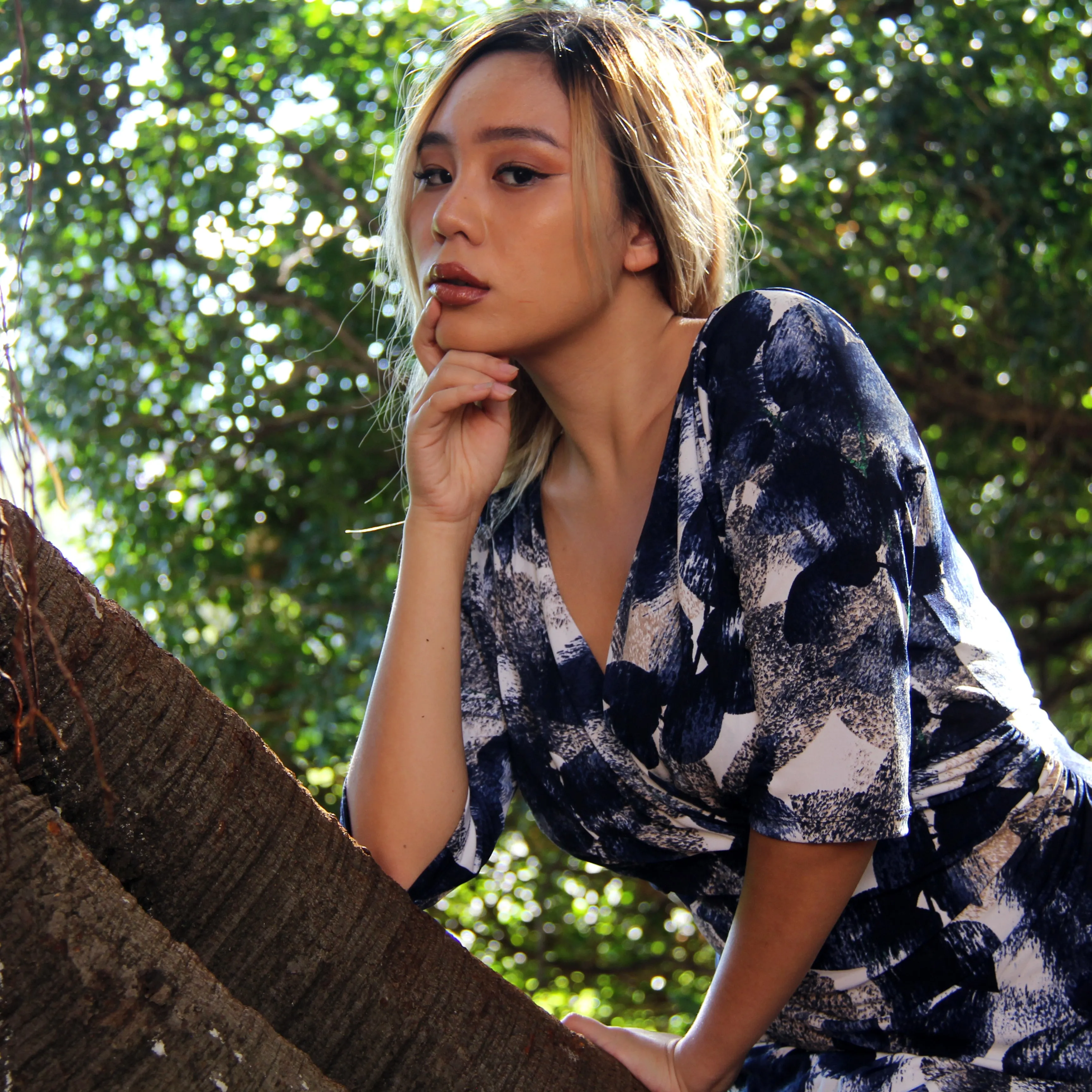 Night Breeze Ruched Dress