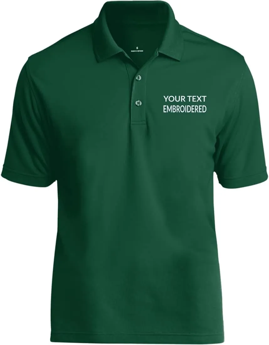 Personalized Golf Polo Shirt for Men. Best Golf Designs Collection for Polo T-Shirts & Your Custom Embroidered Name Team Club