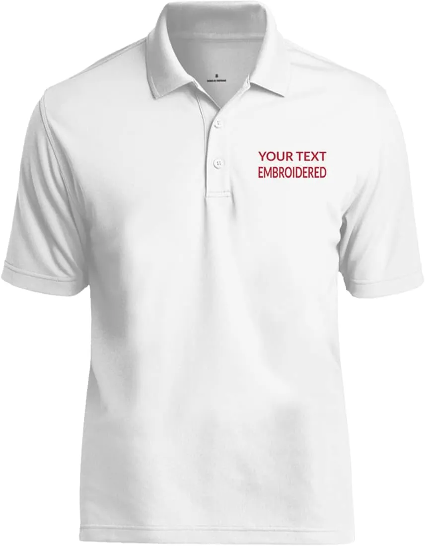 Personalized Golf Polo Shirt for Men. Best Golf Designs Collection for Polo T-Shirts & Your Custom Embroidered Name Team Club