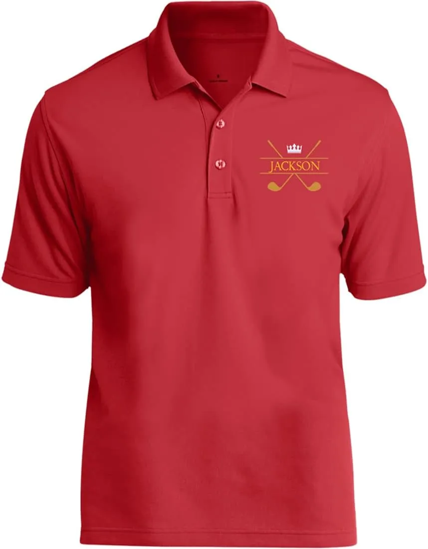 Personalized Golf Polo Shirt for Men. Best Golf Designs Collection for Polo T-Shirts & Your Custom Embroidered Name Team Club