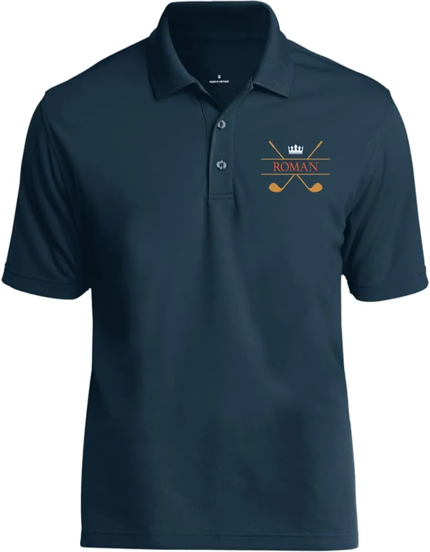 Personalized Golf Polo Shirt for Men. Best Golf Designs Collection for Polo T-Shirts & Your Custom Embroidered Name Team Club