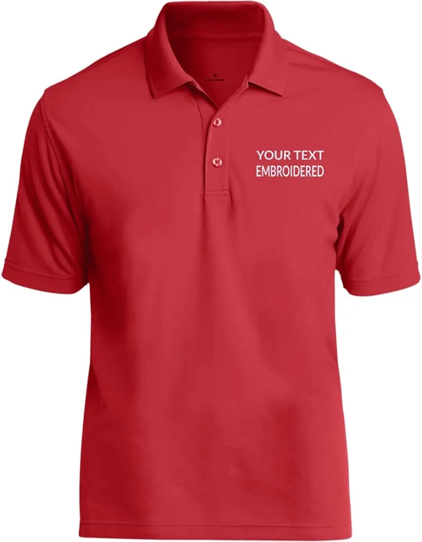 Personalized Golf Polo Shirt for Men. Best Golf Designs Collection for Polo T-Shirts & Your Custom Embroidered Name Team Club