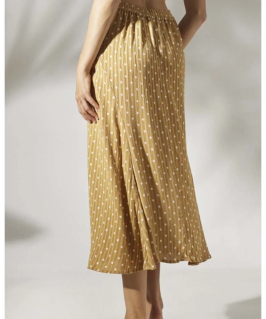 Philo Skirt Golden Polka Dot