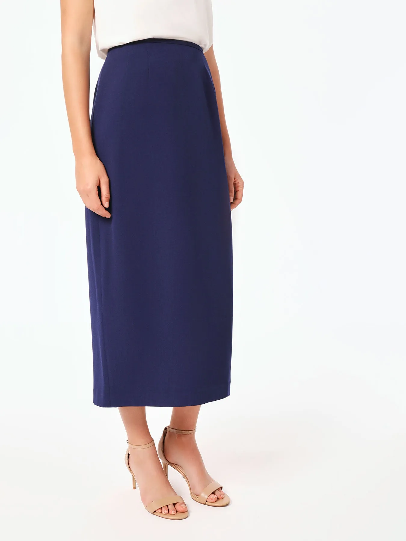 Plus York Skirt, Iconic Stretch Crepe
