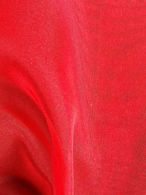 Red Polyester Chiffon - Honesty