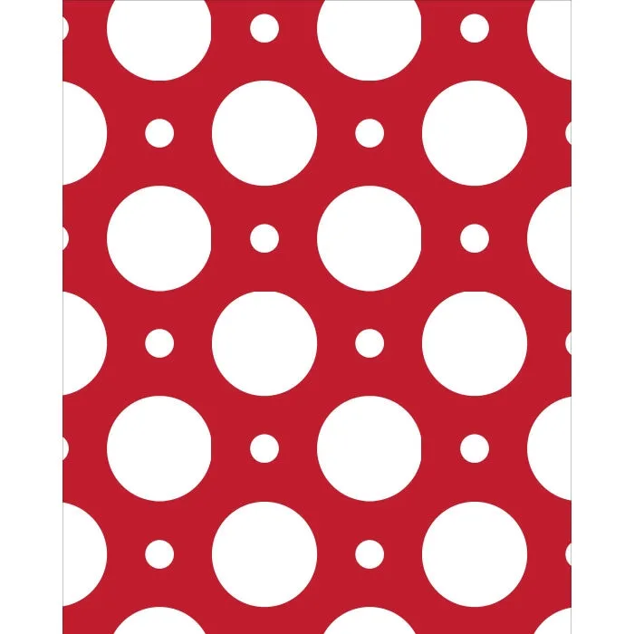 Red with White Dots Printed Backdrop