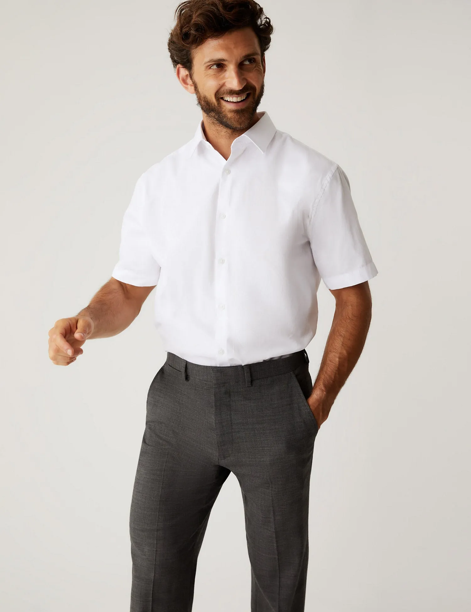 Regular Fit Easy Iron Pure Cotton Shirt