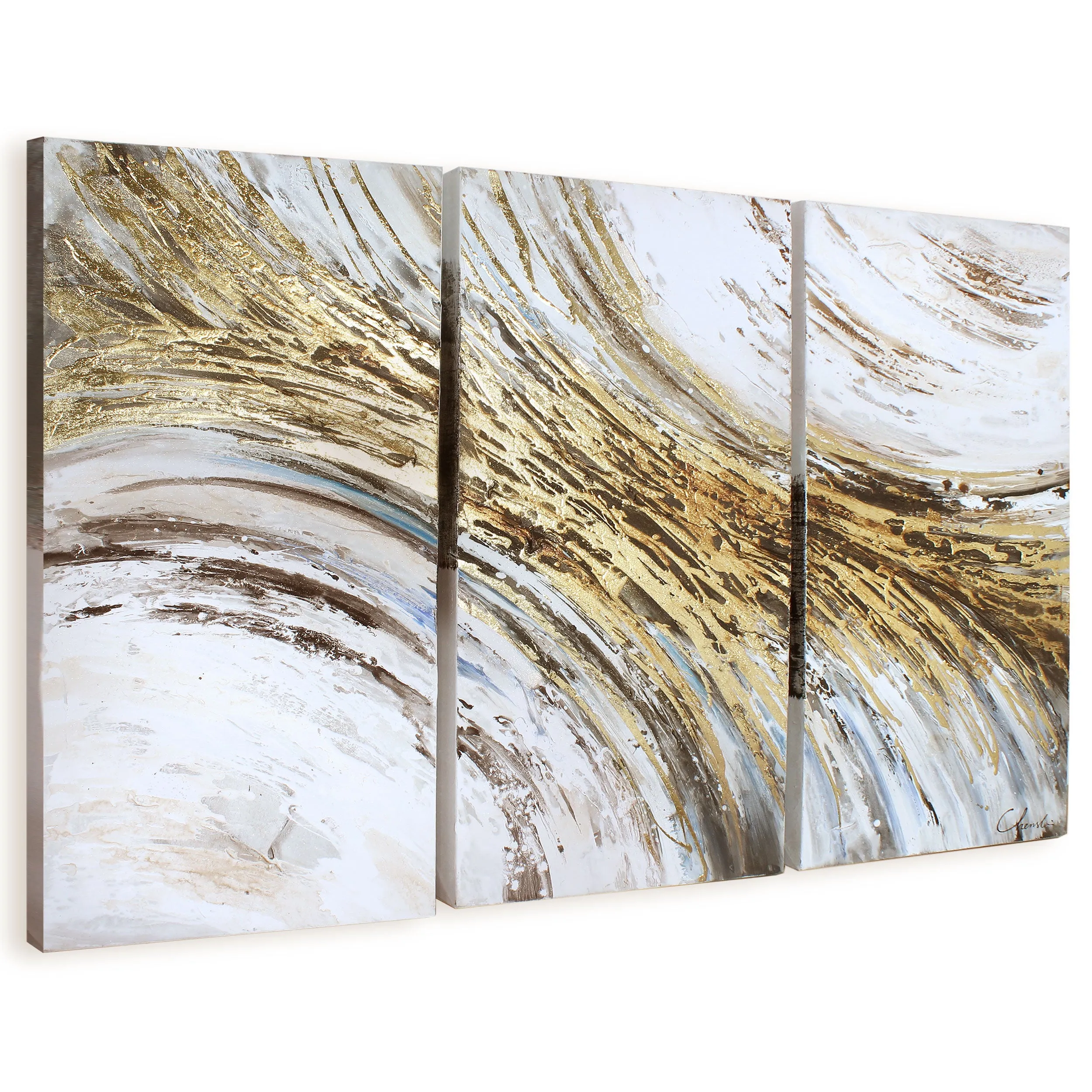 Set of 3 abstract wall art
