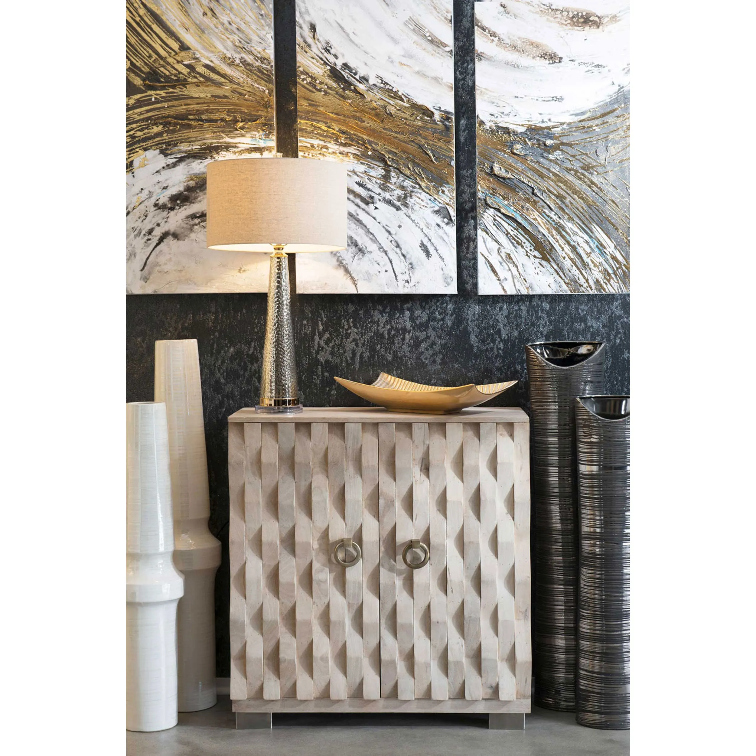 Set of 3 abstract wall art