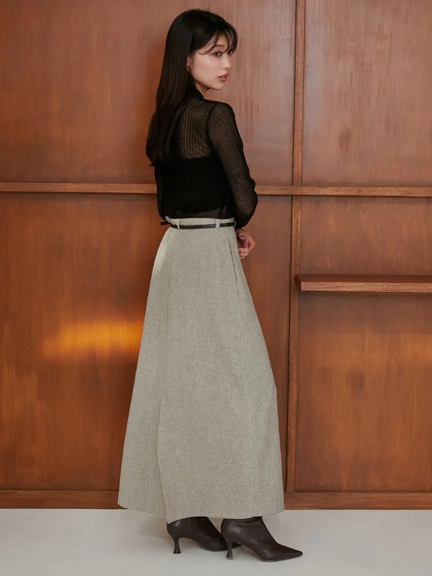 Sheer Knit Collared Top