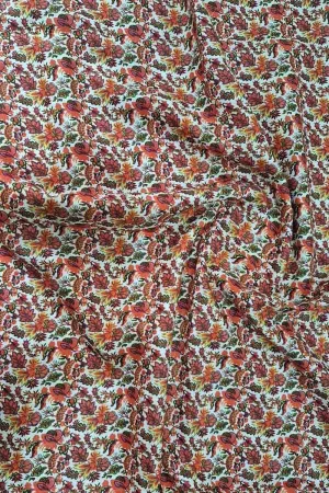 Vibrant Multicolor Digital Print on Pure Linen Fabric - Perfect for Summer Wear
