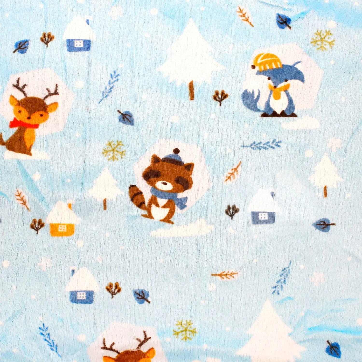 Winter Wonderland Purple And Blue Blanket